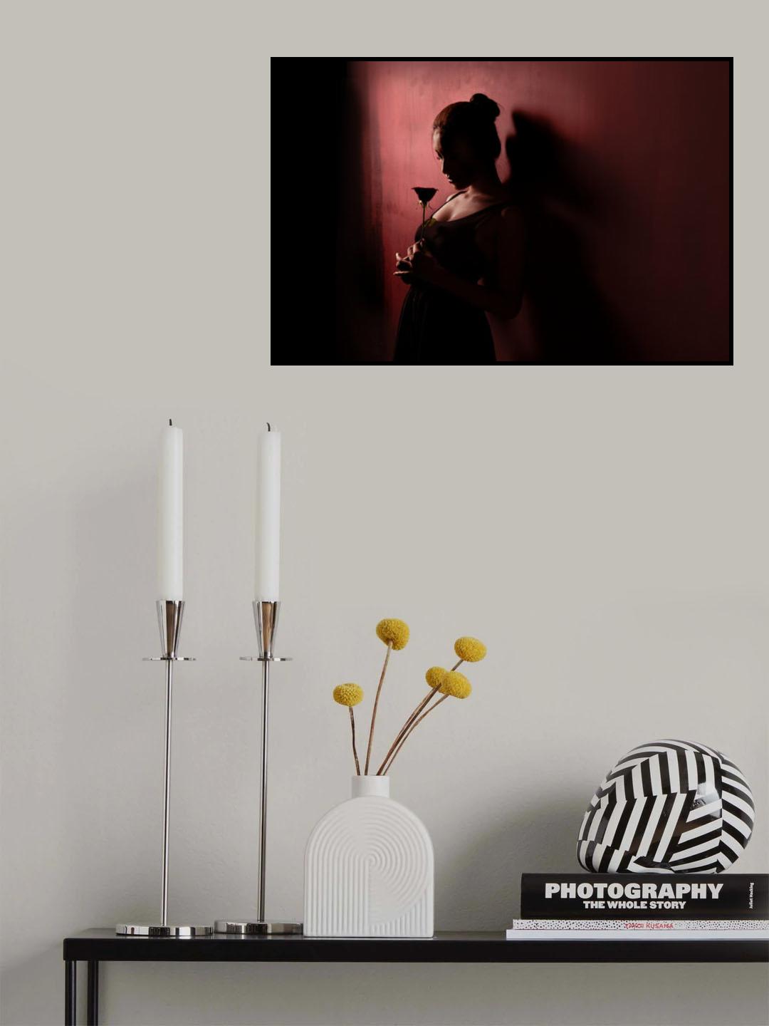 Red Rose Poster och Canvastavla