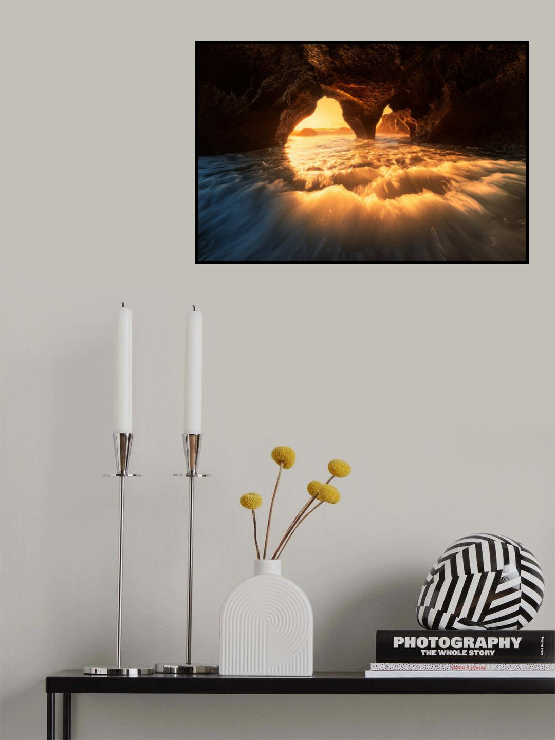 The Secret Sea Cave Poster och Canvastavla