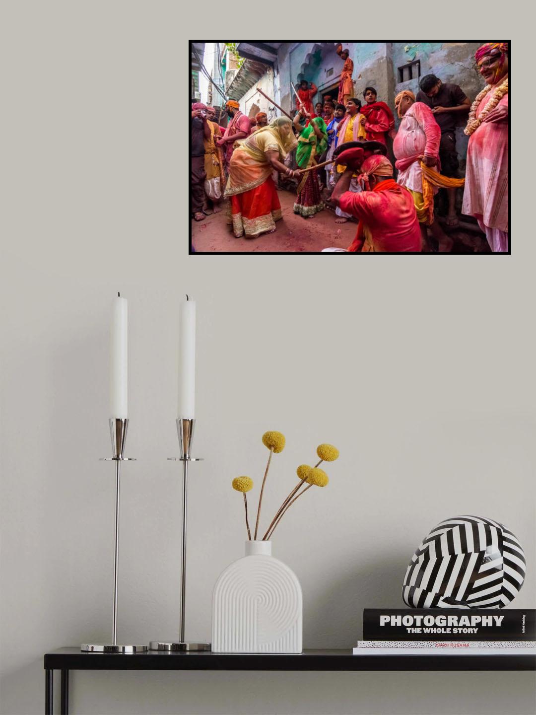 Lath Maar Holi Poster och Canvastavla