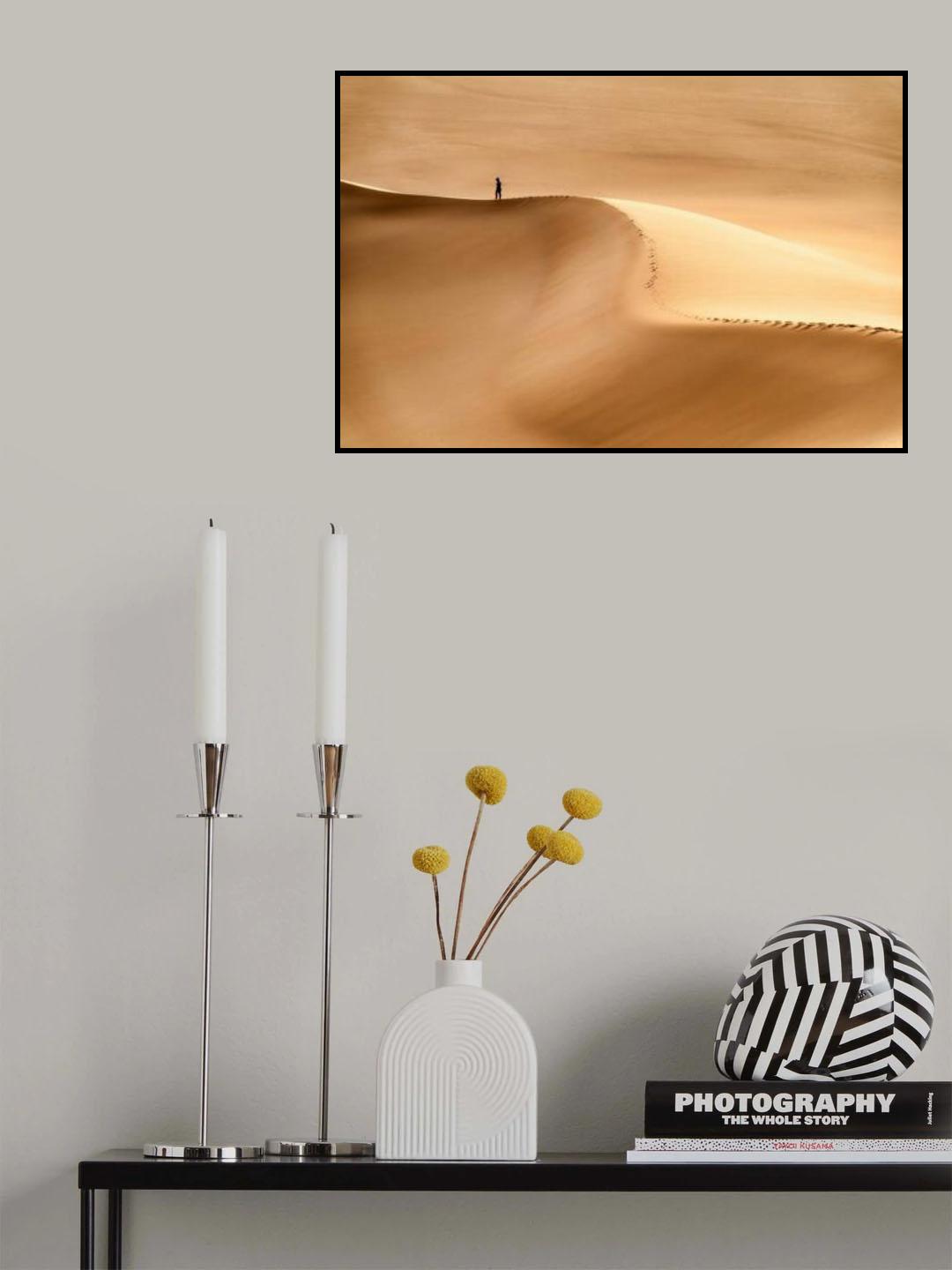 Man and the desert Poster och Canvastavla