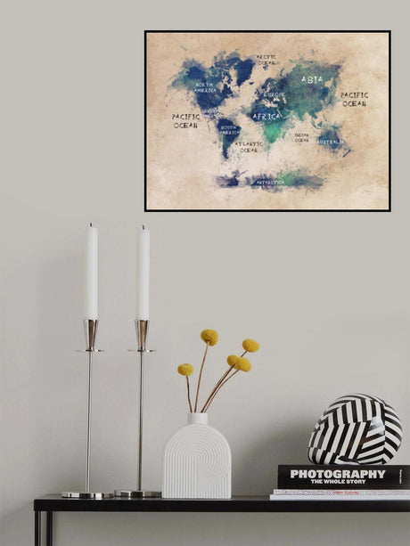 World map 37 Poster och Canvastavla