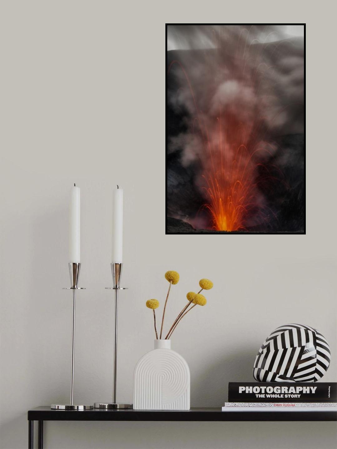 magma bubbles from mt. yasur Poster och Canvastavla