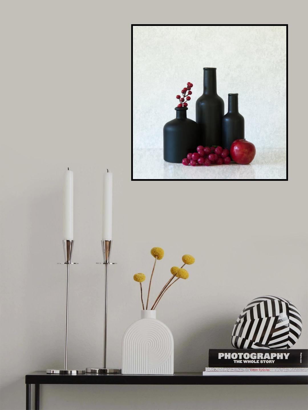 Study in Black and Red Poster och Canvastavla