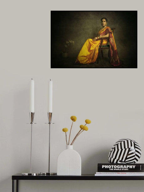 Painterly elder woman Poster och Canvastavla