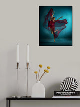 Red Butterfly Poster och Canvastavla