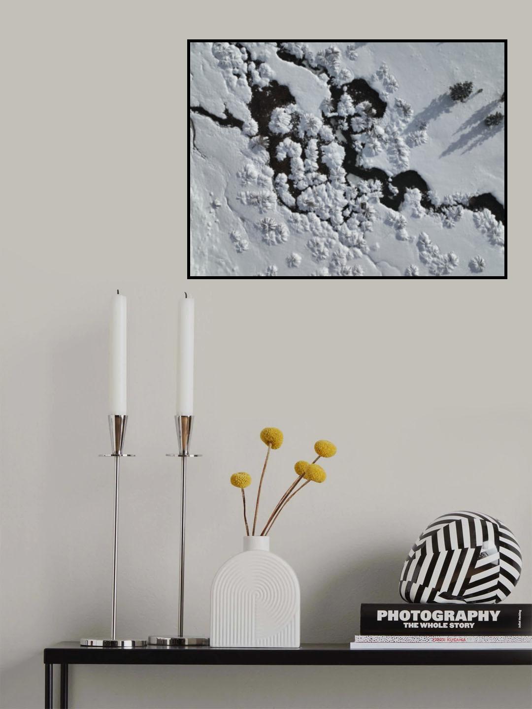 Winter Abstraction Poster och Canvastavla