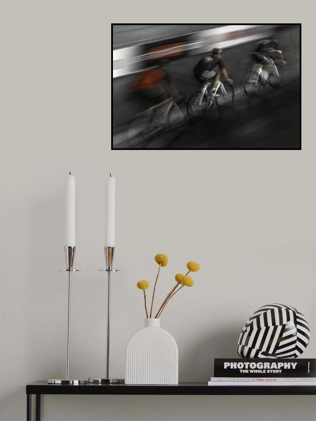 cycling track Poster och Canvastavla