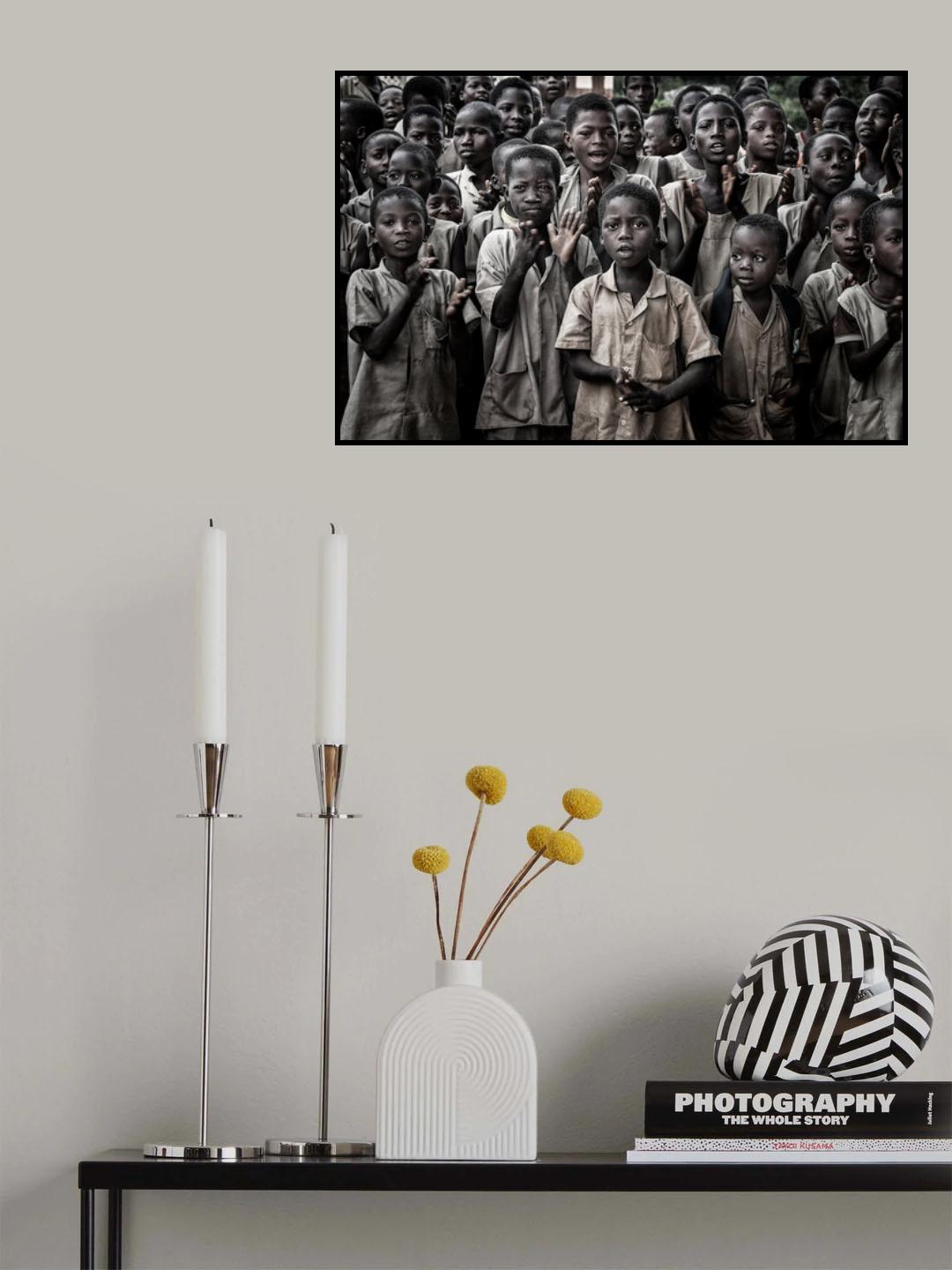 Children in a foster home in Benin. Poster och Canvastavla