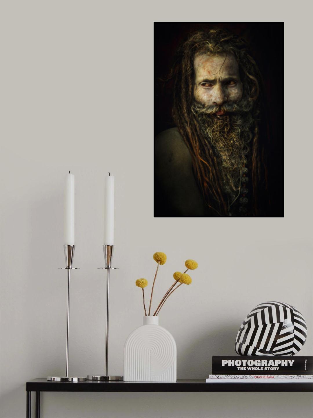 Sadhu-Baba,Varanasi,India Poster och Canvastavla
