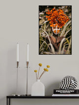 Suri boy and flowers Poster och Canvastavla