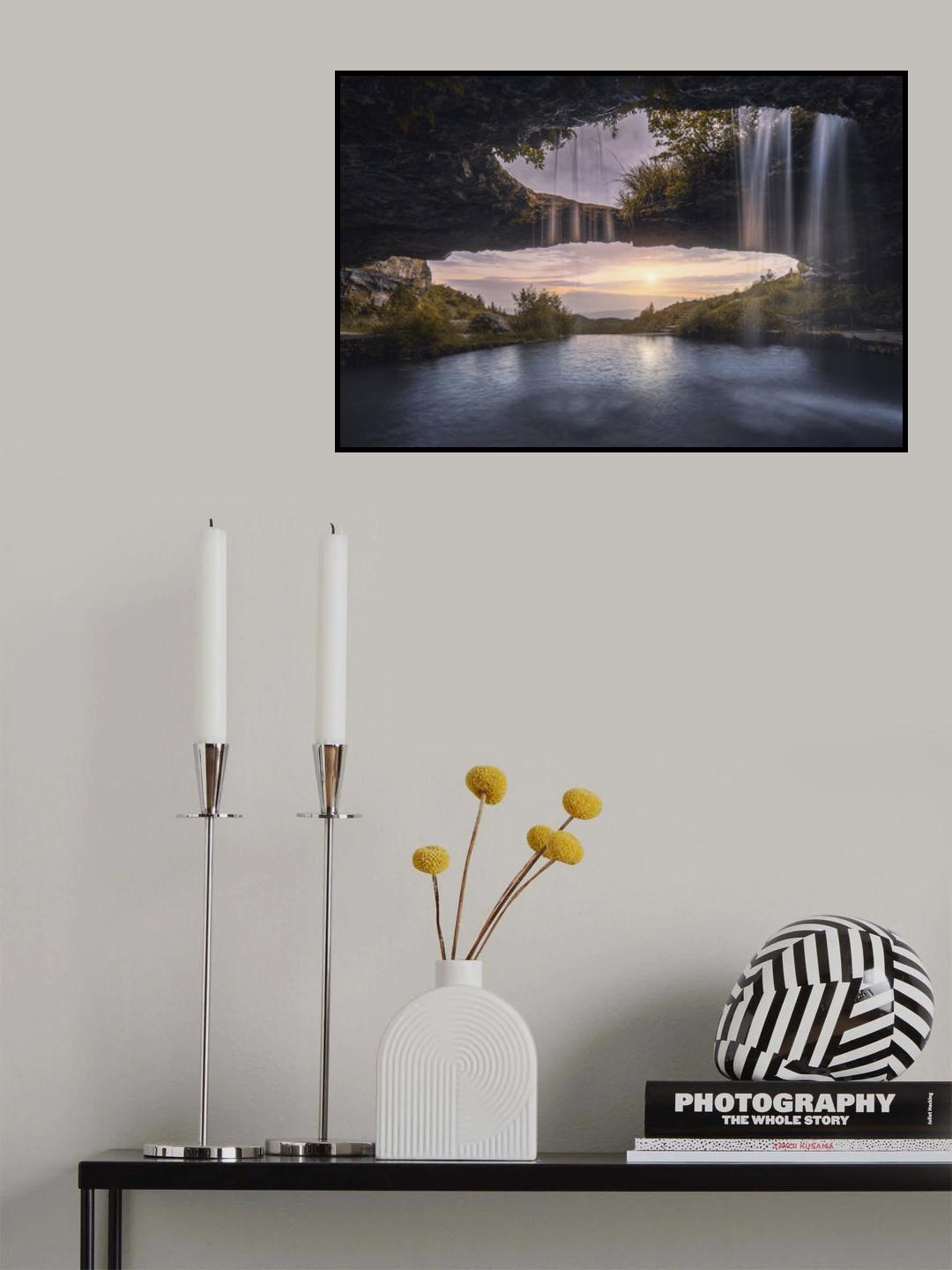 The water curtain cave Poster och Canvastavla