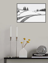 Farm in winter Poster och Canvastavla