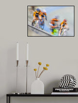 The cyclists Poster och Canvastavla