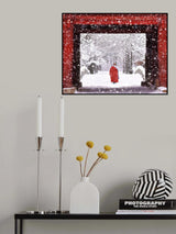 Monk in Snowy Day Poster och Canvastavla