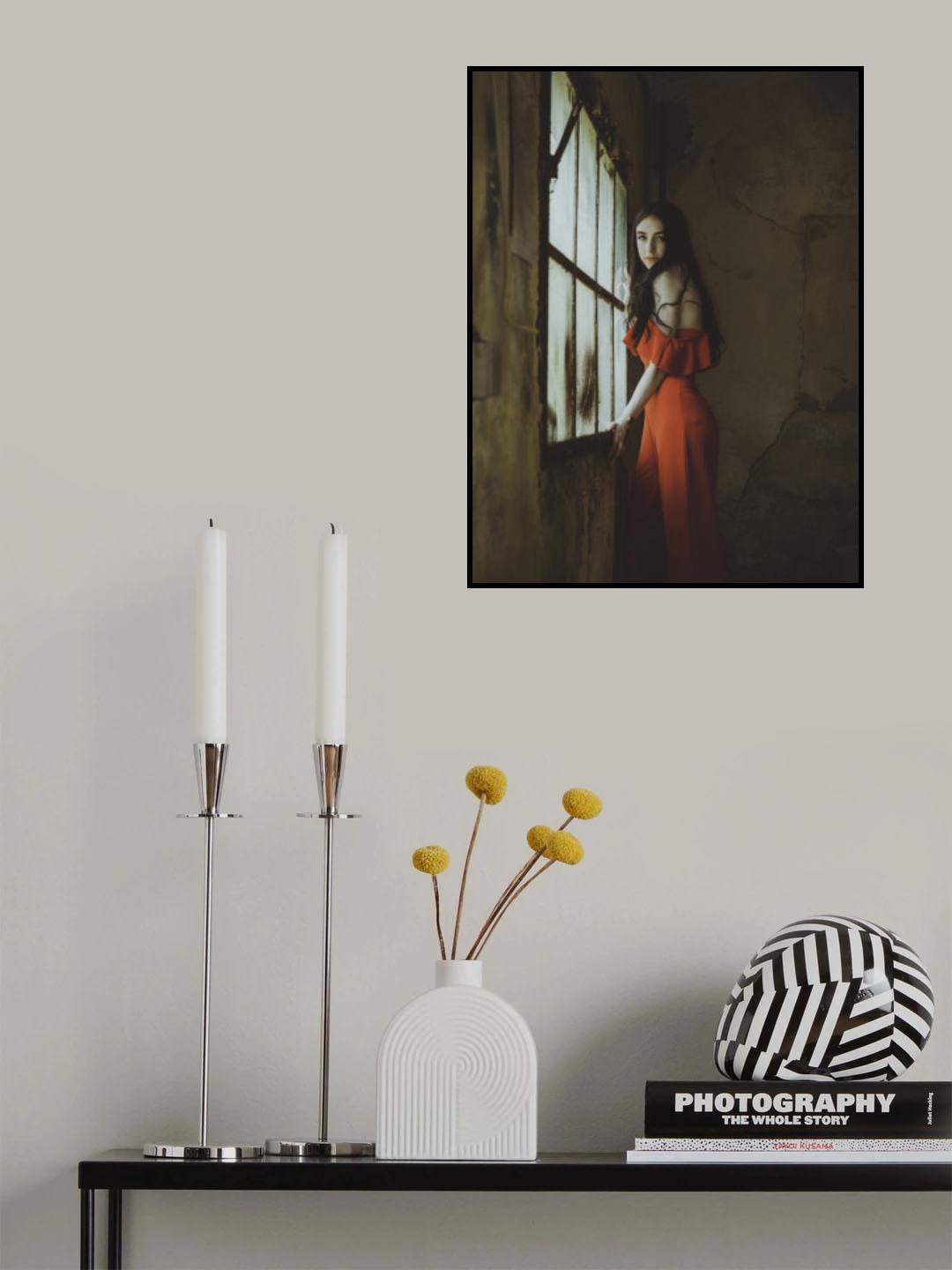 The red dress Poster och Canvastavla