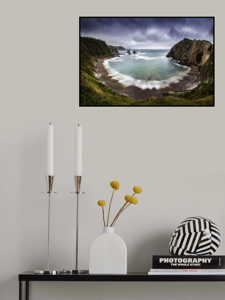 The wink of the sea to the Camino de Santiago Poster och Canvastavla