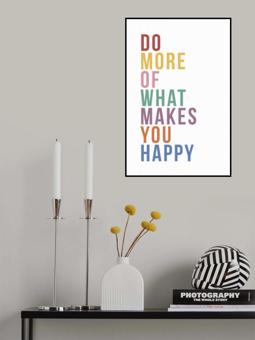 Be Happy Poster och Canvastavla
