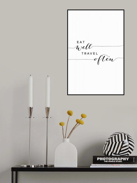 Eat well travel often Poster och Canvastavla
