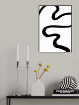Road Black Poster och Canvastavla