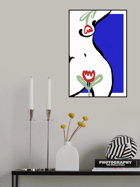 Act With Tulips Poster och Canvastavla
