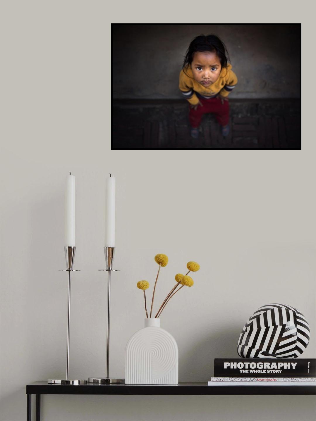 Kathmandu Girl Poster och Canvastavla