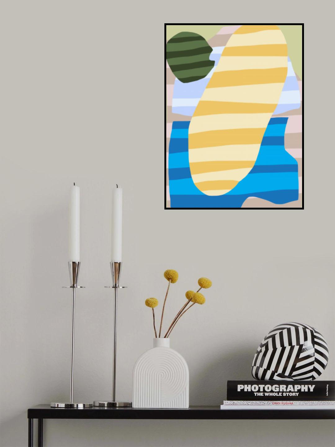 Abstract Stripe Minimal Collage 12 Poster och Canvastavla