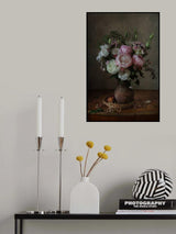 Peonies in an earthenware jug Poster och Canvastavla