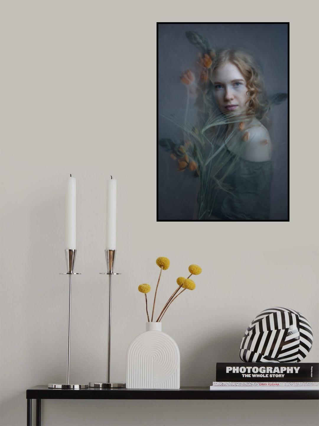 orange flowers Poster och Canvastavla