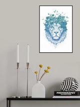 Floral lion II Poster och Canvastavla