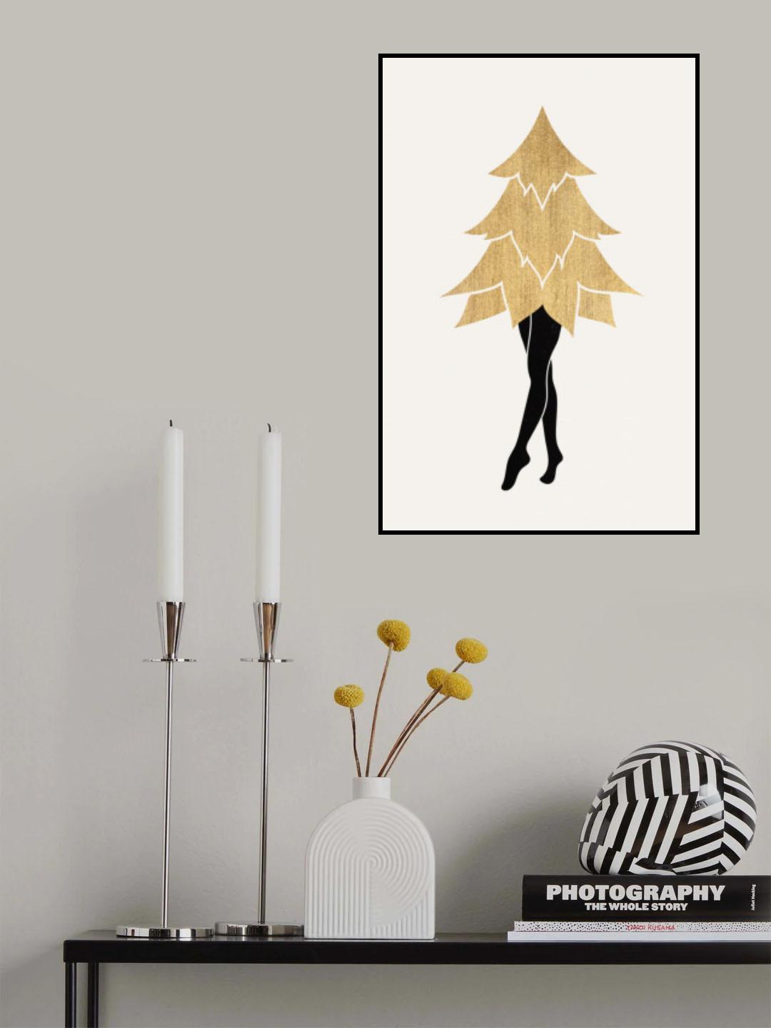 Lady Gaga At Christmas (vers.1) Poster och Canvastavla