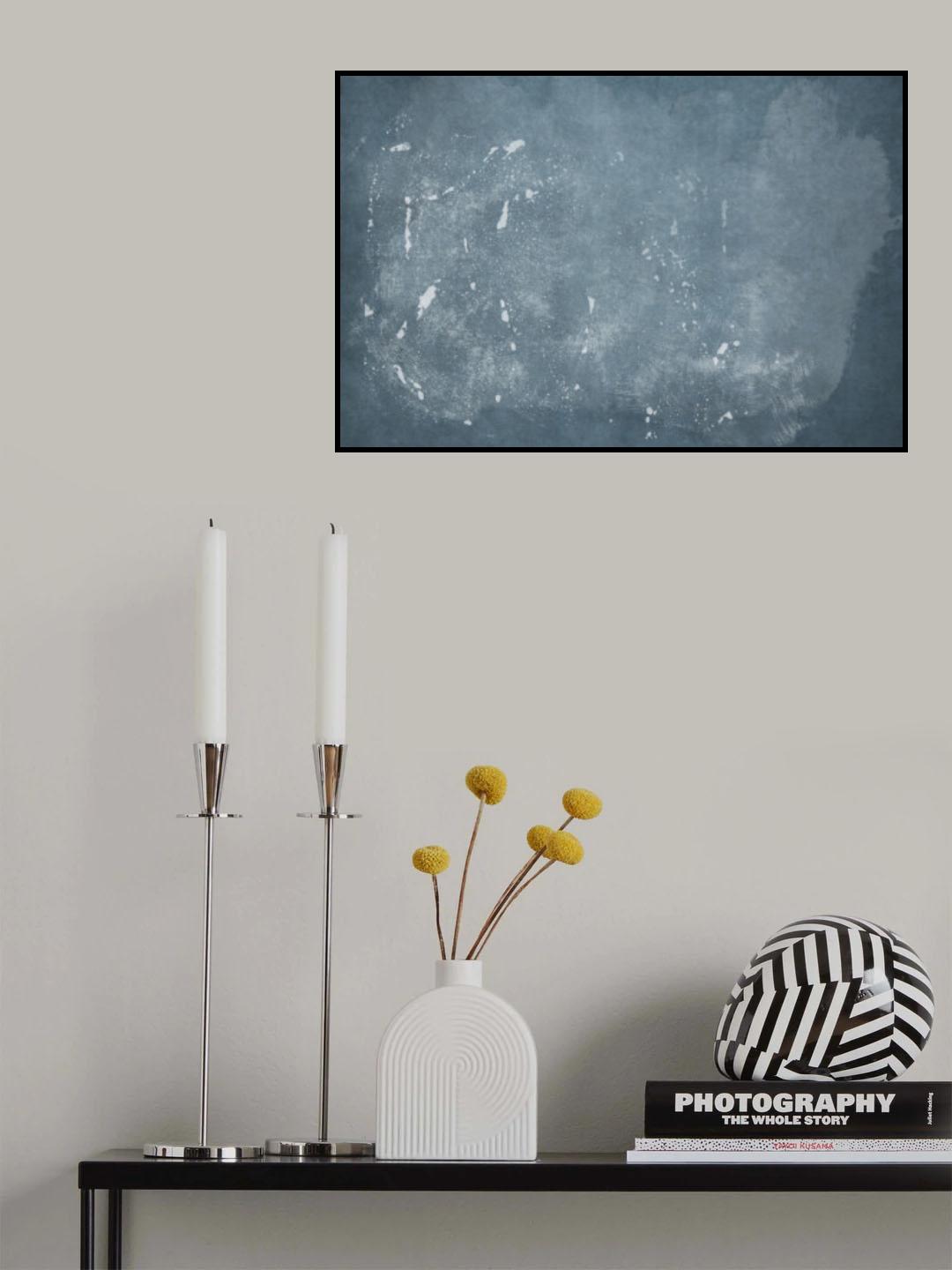 Minimal Abstract Blue 04 Poster och Canvastavla