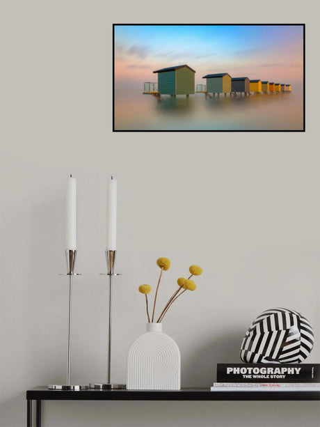 Beach huts Poster och Canvastavla