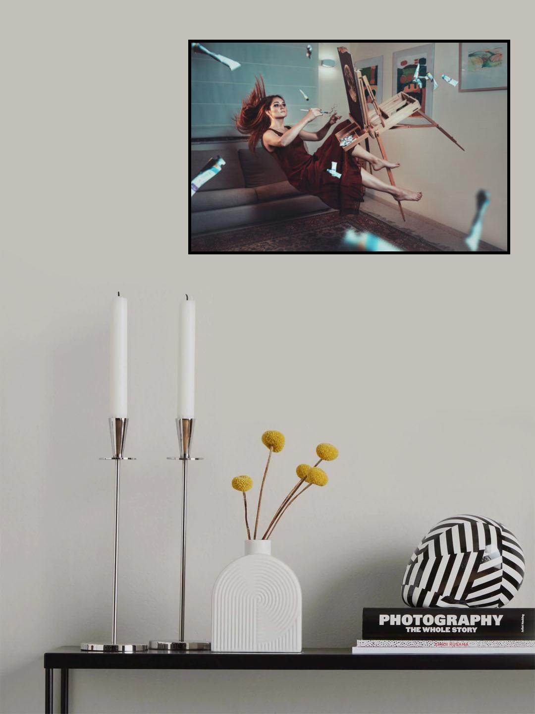 Flying painter Poster och Canvastavla