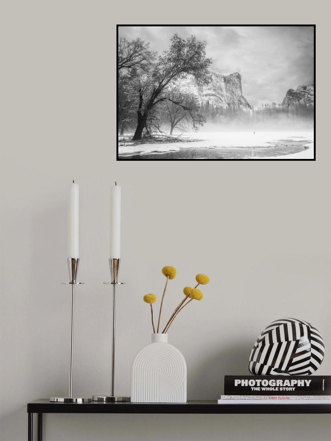 A Misty Winter Morning Poster och Canvastavla