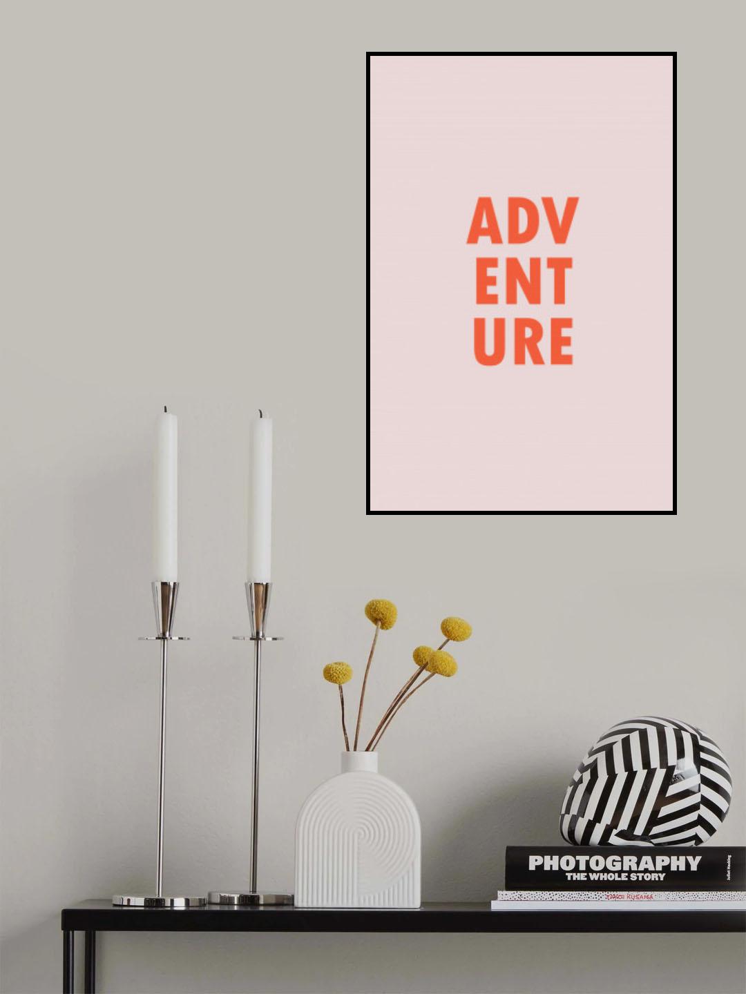 Adventure Coral Pink Poster och Canvastavla