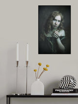 girl with red hair and freckles Poster och Canvastavla