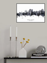 Myrtle Beach South Carolina Skyline Poster och Canvastavla