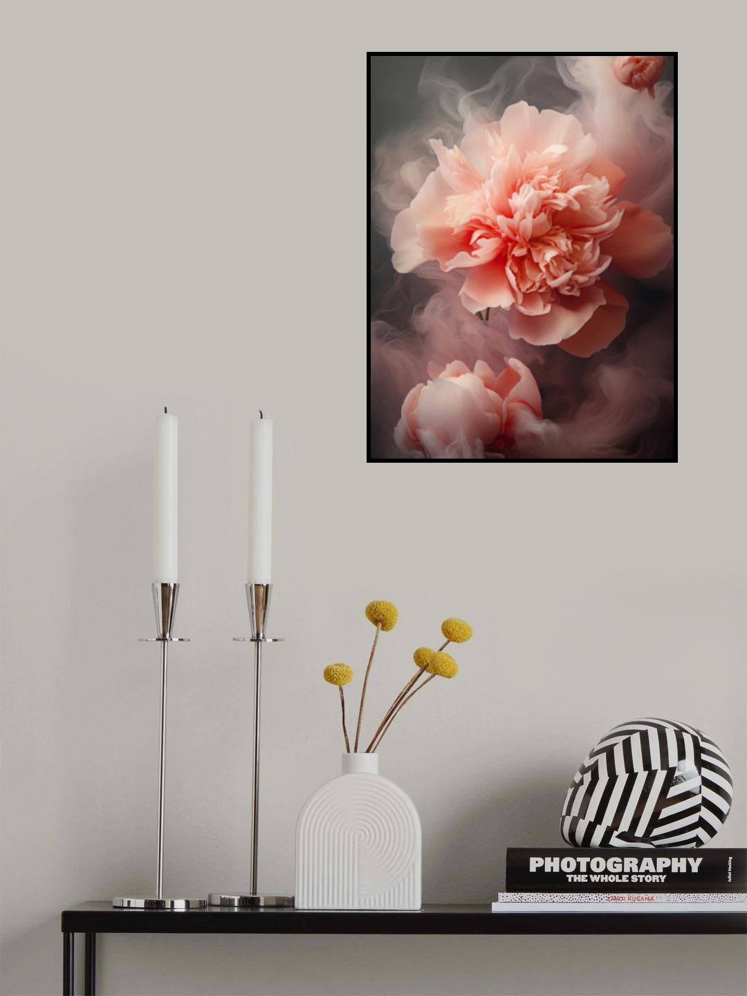 Flowers In Steam 1 Poster och Canvastavla