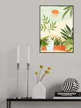Bohemian Terrace Sunset Poster och Canvastavla