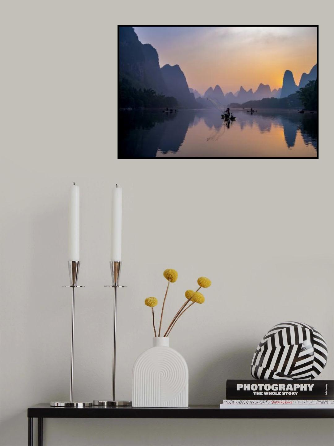 Busy Fisherman Poster och Canvastavla