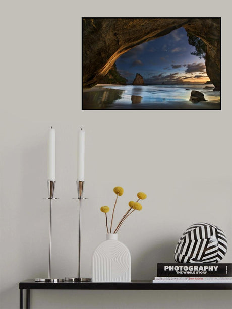 Cathedral Cove Poster och Canvastavla