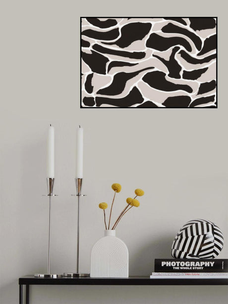 Beige And Brown Tiger Pattern Poster och Canvastavla