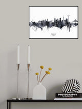 Cádiz Spain Skyline Poster och Canvastavla