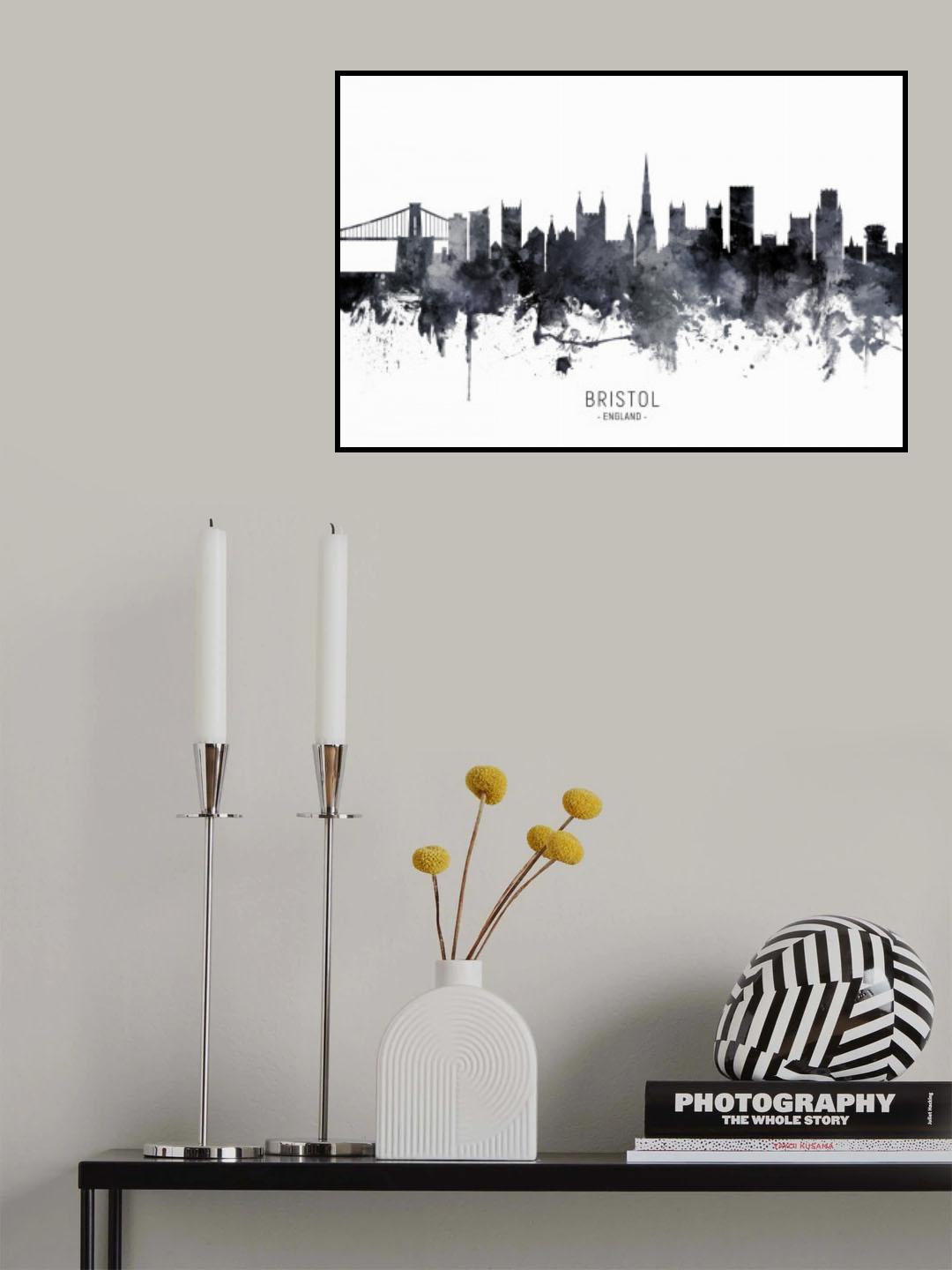 Bristol England Skyline Poster och Canvastavla