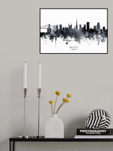 Bristol England Skyline Poster och Canvastavla