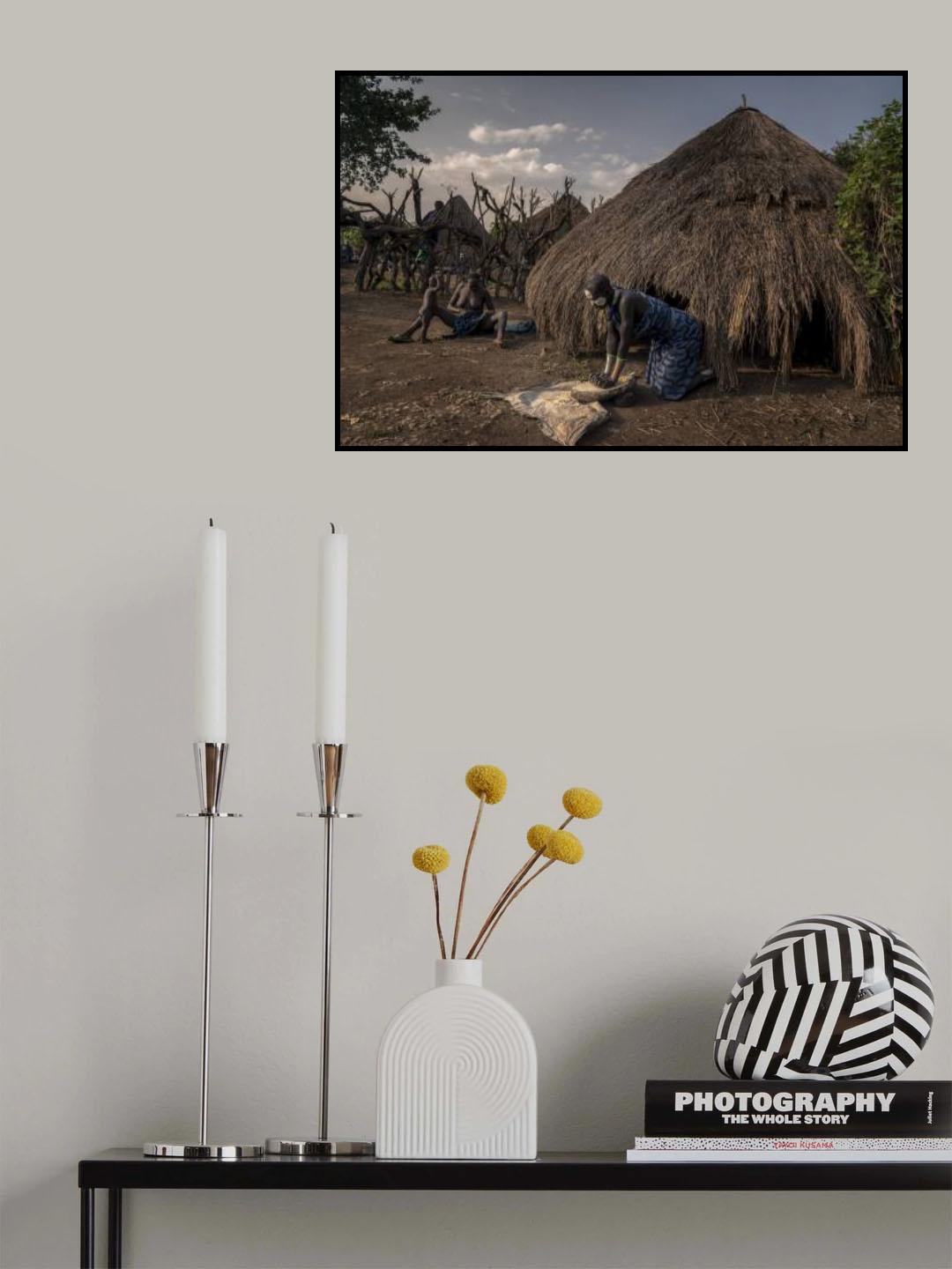 Ethiopian Suri tribes Poster och Canvastavla