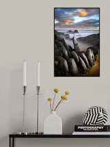 Stone Gathering - Grey Rocks Poster och Canvastavla