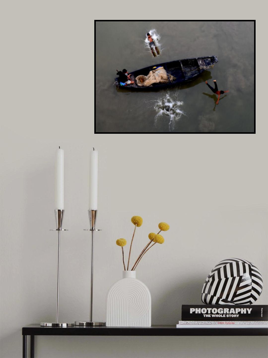 The playful jump Poster och Canvastavla