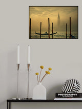 Gondola in the mist Poster och Canvastavla