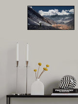 Delivery of refrigerator, Himalayas Poster och Canvastavla